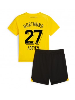 Borussia Dortmund Karim Adeyemi #27 Replika Hemmakläder Barn 2023-24 Kortärmad (+ byxor)